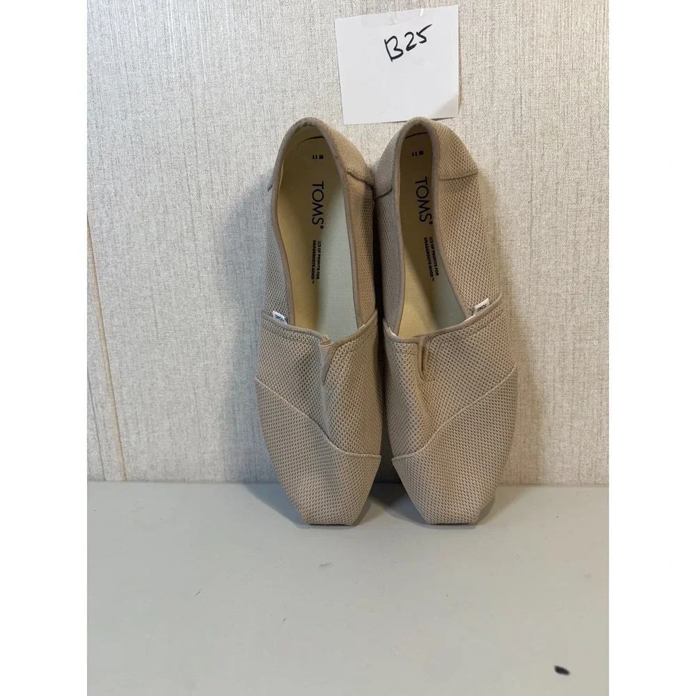 TOMS Men's Alpardata Slip-On‎ Casual Shoes - Beige Men size 11